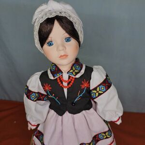 Polish Doll Karolinka Krakow Region 16" Folk Tradition Christmas Europe Poland